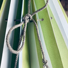 Load image into Gallery viewer, Folded Lampshade Green/Lightblue