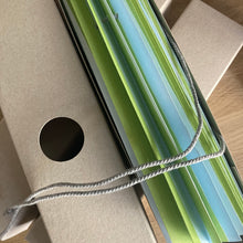 Load image into Gallery viewer, Folded Lampshade Green/Lightblue