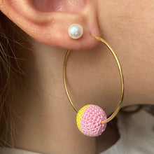 Load image into Gallery viewer, Yellow/Bubblegum Earring