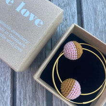 Load image into Gallery viewer, Bronze/Rose Earring