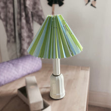 Load image into Gallery viewer, Folded Lampshade Green/Lightblue