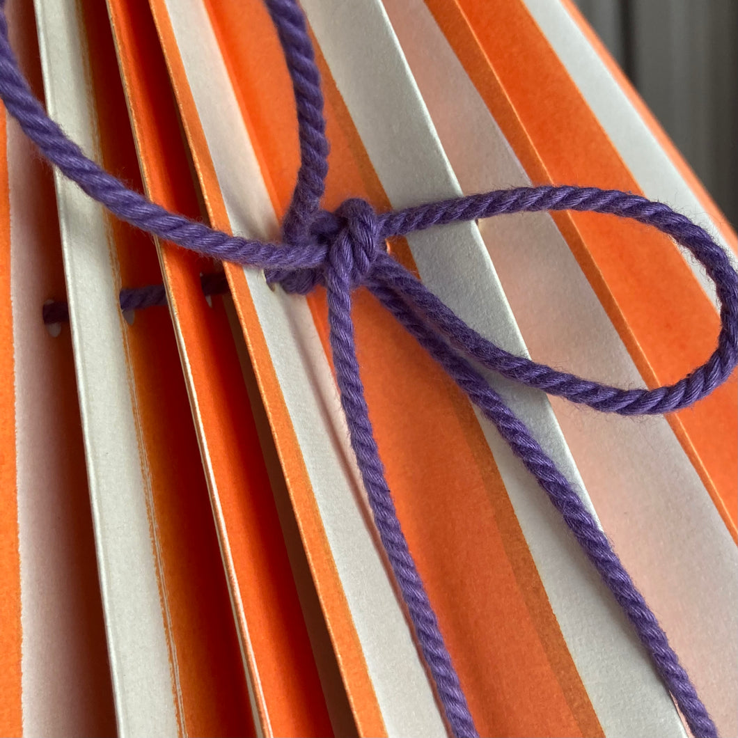 Folded Lampshade Orange/Beige