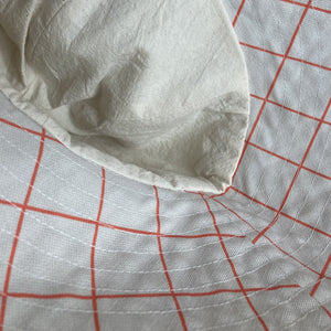 Summer hat - Offwhite Check