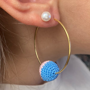 Sky/Rose Earring