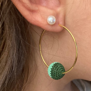 Pine/Mint Earring