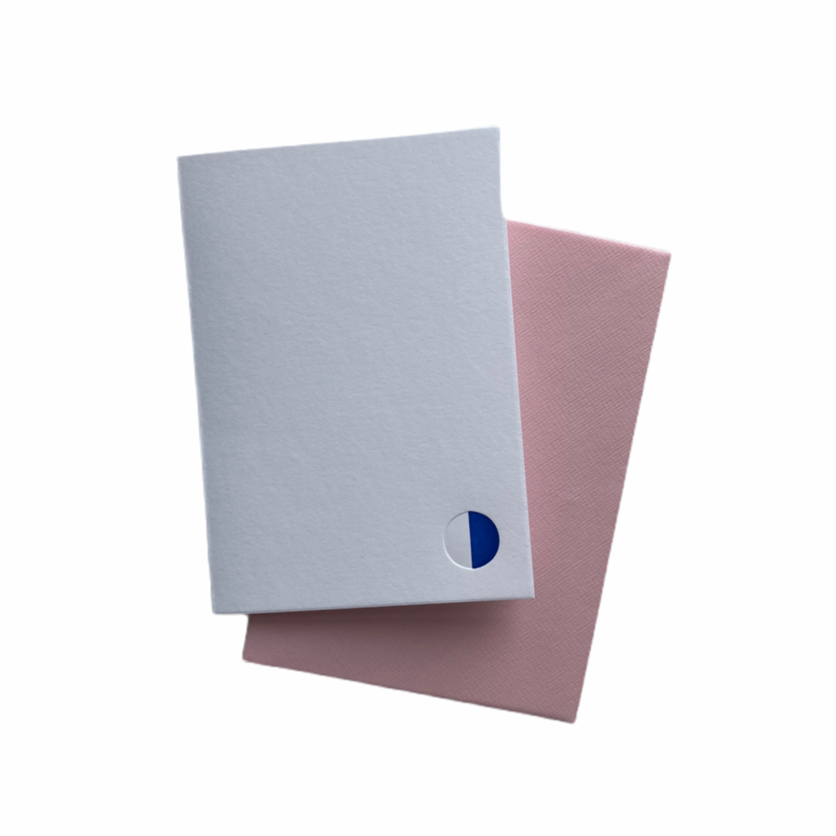 WE LOVE Greeting Card Blue Dot