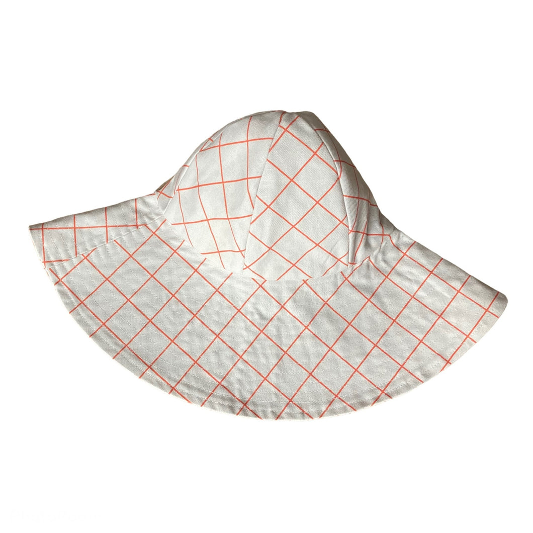 Summer hat - Offwhite Check