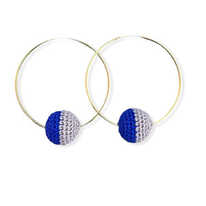 Blue/Nude Earring