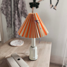 Load image into Gallery viewer, Folded Lampshade Orange/Beige
