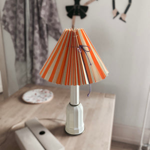 Folded Lampshade Orange/Beige