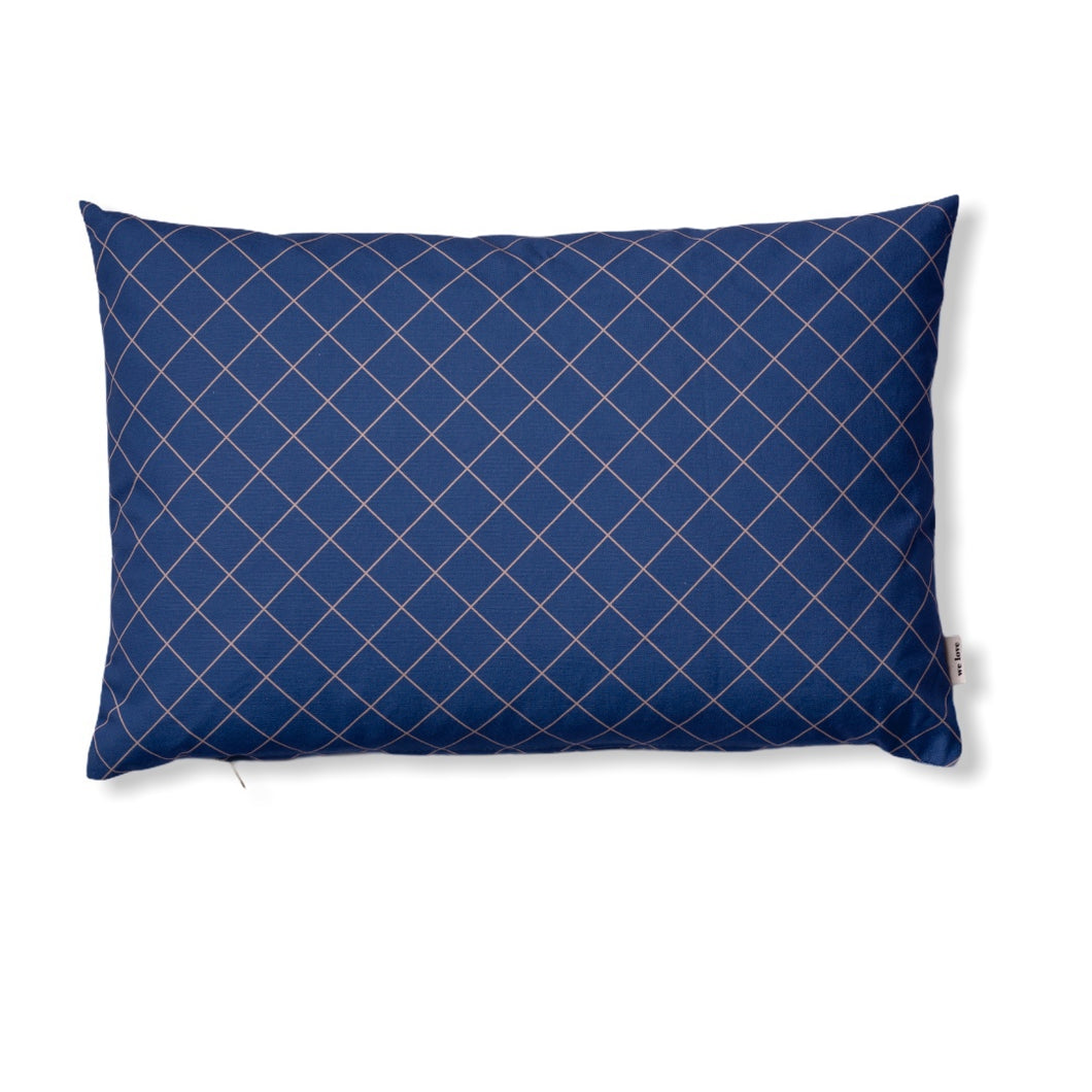 We Love Pillow - Rectangle Blue